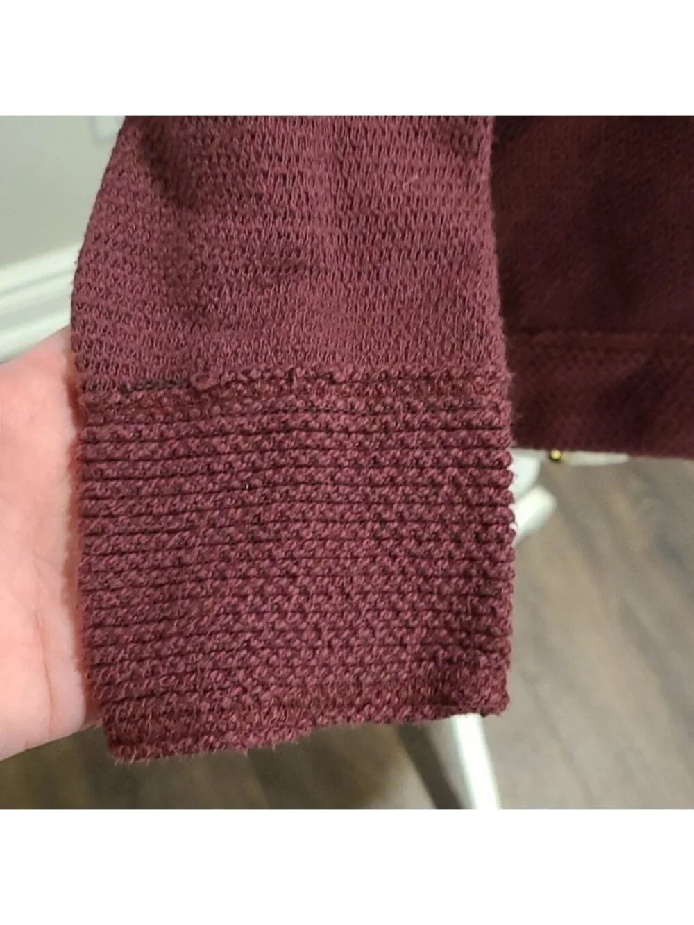 Lucky Brand Burgundy knit cowl neck sweater